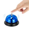 uxcell Desk Bell, 85mm(3.35") Dinner Bell for Restaurants, Service, Blue