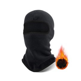 SEFIRST Balaclava, Windproof Warm Balaclava Face Mask, Winter Full Face Mask for Men Women, Motorcycle and Bicycle Mask, Ski Mask Balaclava for Outdoor Sports, One Size, Black, black