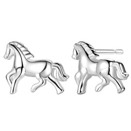coadipress Horse Stud Earrings for Women Cute Tiny Horse Animal Stud Earrings Simple Fashion Wild Animal Statement Earring Kentucky Derby Charm Jewelry Gifts (Tiny Horse)