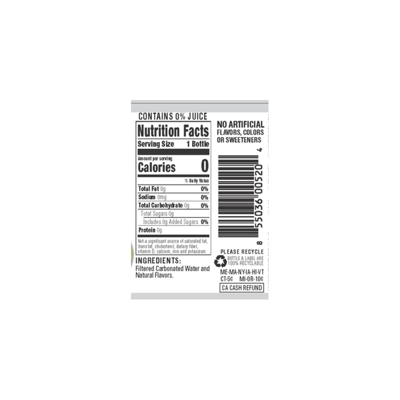 Hal's New York Seltzer Water, Watermelon Sparkling Water, 20 Fl