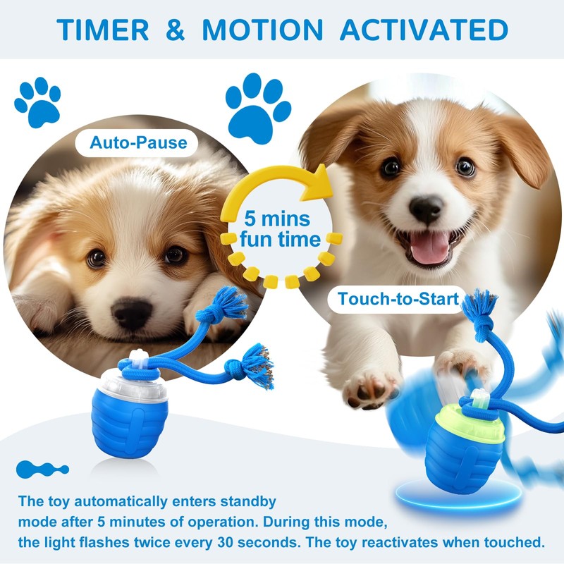 Huimpet Interactive Dog Toys, [2025 Newly Upgraded] Interactive Dog Ball
