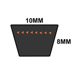 D&D DURA-Prime SPZ722 V-Belt 10 x 722mm Vbelt
