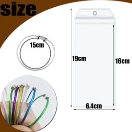 Zasvec Luggage Tags for Cruises, Pack of 6 Luggage Tags for Cruises, Transparent Cruise Luggage Tags with Screwable Metal Strap, Suitcase Tag, Suitcase, PVC for Travel Luggage