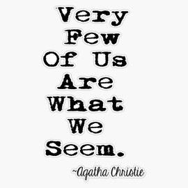 Agatha Christie Quote Bumper Sticker Vinyl Decal 5 inches