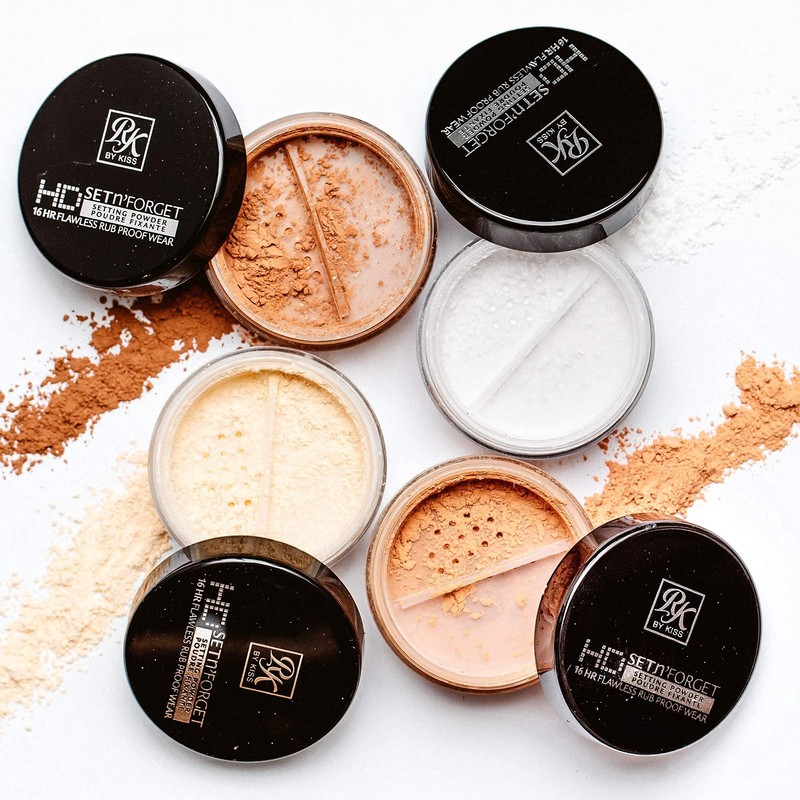 Ruby Kisses Loose Setting Powder 0.4oz, Weightless, Smooths, Mattifying Finish
