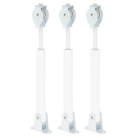 uxcell 3Pcs Universal Spring Loaded Cord Tensioner, Metal String Tension Rod Pulleys, Curtain Locking Cord Tension Pole Adjustable for Cord Loops and Draperies Vertical Blinds