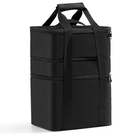 Sicheer Carrying Bag for Ninja Crispi Air Fryer FN101, 2-Layer Design with PowerPod & Container Storage, Portable Outdoor Travel Tote, Detachable Dual-Use Function