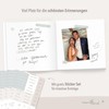 mintkind® Guest Book Wedding Sage - Wedding Book, 84 Pages