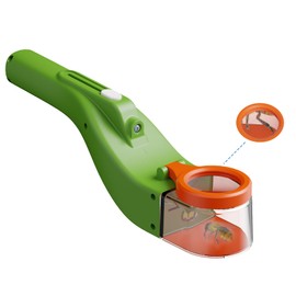 5X Magnifier Quick-Release Bug Catching Tool,with Internal and External Lights Stem Educational Toy for Kids and Adults