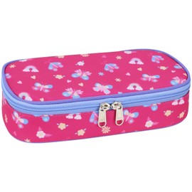 Bagseri Pencil Case for Kids - Special Cute Pencil Pouch for Girls Large Capacity Pencil Bag Aesthetic Kids Pencil Box for School (Rose Pink Butterfly)