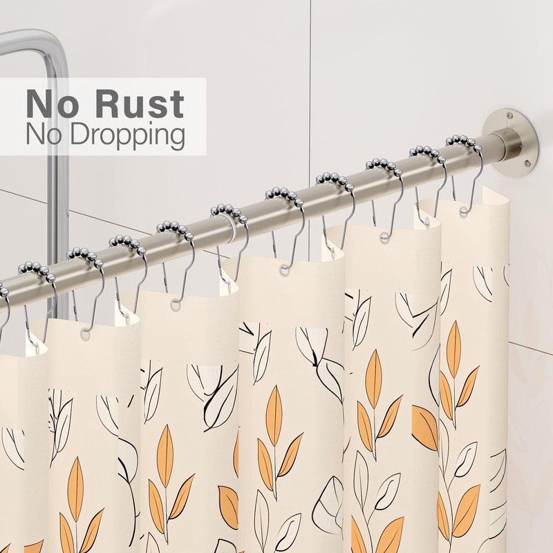 Yampos L Shaped Corner Shower Curtain Rod, 24" - 53"