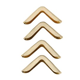 Hilitand 50 protectores de esquina para álbumes de recortes, libros, menús, cuadernos, carpetas de archivos, protectores de esquina (C103) en Oro, Bronce