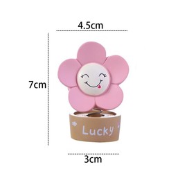 Kopida Sunflower Car Dashboard Decorations, Solar Shaking Head Sunflowers Bobblehead Car Decor Desk Ornaments Gifts