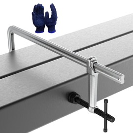 KARRYTON Heavy Duty 20" Inch F-Clamp w/Replaceable Pad, 5-1/2-Inch(140mm) Deep Throat, Bar Size 1-1/5" * 3/5" Drop Forged Steel Bar Clamps, 2900LB Clamping Force