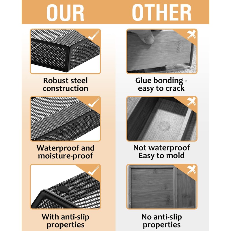 JANE EYRE kitchen drawer organizer - silverware utensil organizer for