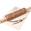 XINBADA 17" Premium Wood Rolling Pin with European Embossed Designs
