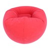 Inflatable Lounge Chair Flocking PVC Portable Folding Blow Up Sofa
