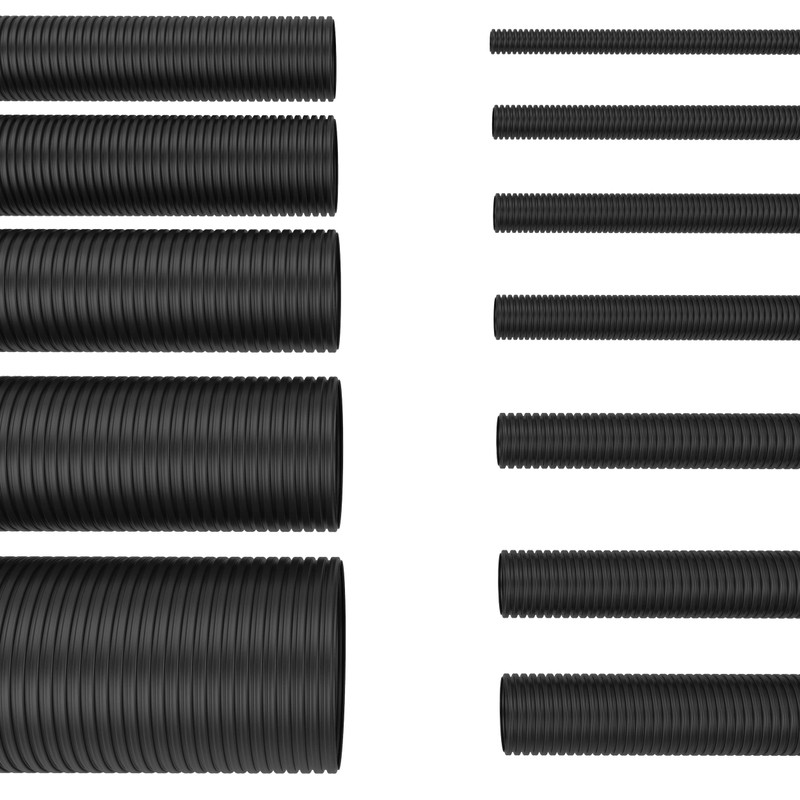 AUPROTEC Corrugated Pipe, Unslotted, 2 to 50 m, Empty Tube