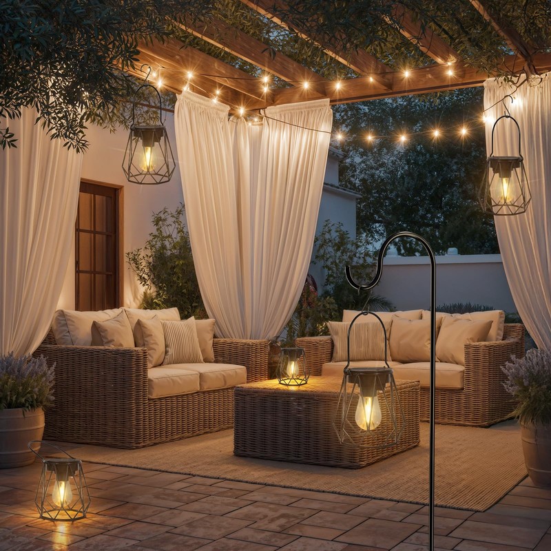 Ketom Solar Lights for Outdoor Use, Octagonal Shape