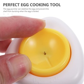 Kichvoe Egg Pricker Tool Stainless Steel Egg Hole Puncher Safe Spring-Loaded Design Kitchen Utensil Easy to Use Non-Slip Grip