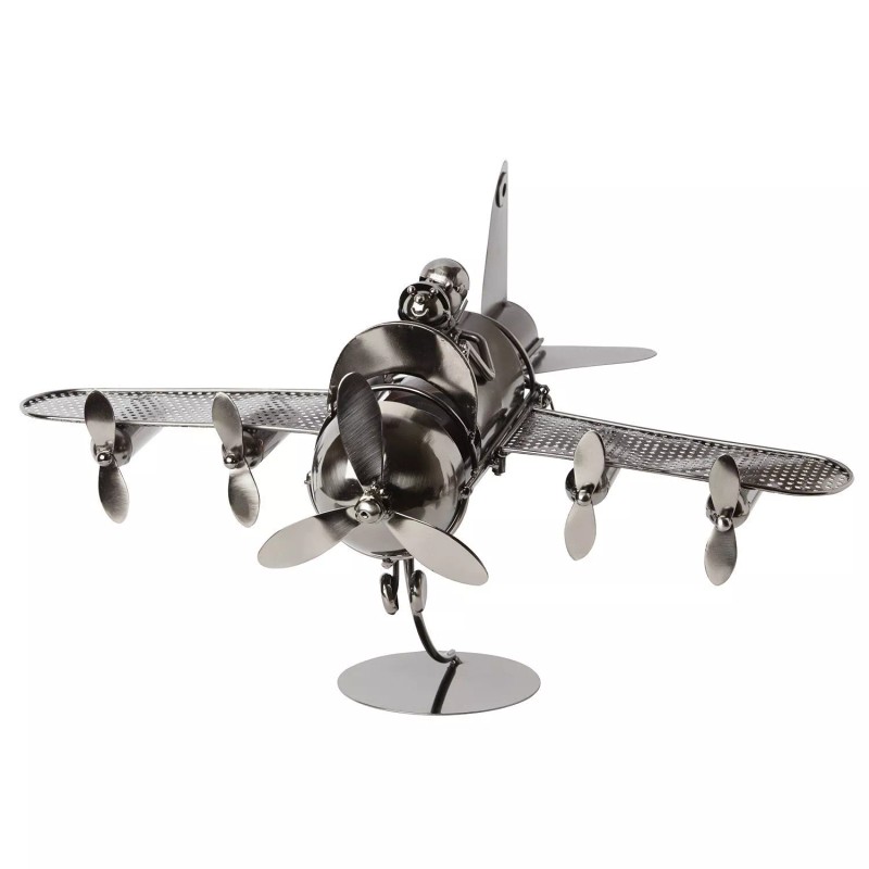 BRUBAKER Wine Bottle Holder 'Couple in Plane' 6015