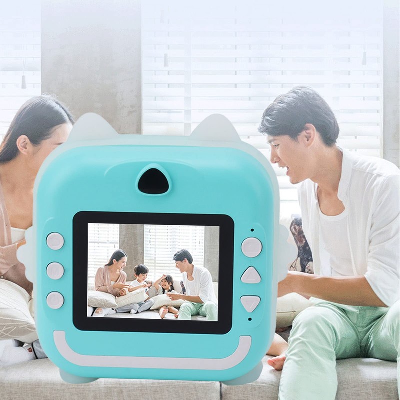 LEYT Cámara de Impresión Digital para Niños, Carga USB Enfoque