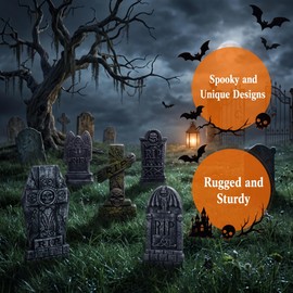 Kendane Halloween Decorations Outdoor RIP 5PACK Tombstone Yard Stakes