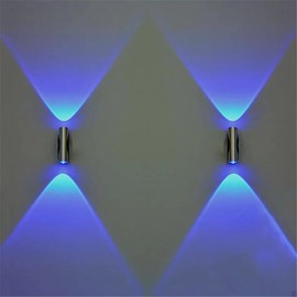HOKY Double-Headed LED Light Bedroom Blue Aluminum Wall Lamp Home Sconce Luces LED Decoracion Bar KTV Porch Wall Ceiling LED Light