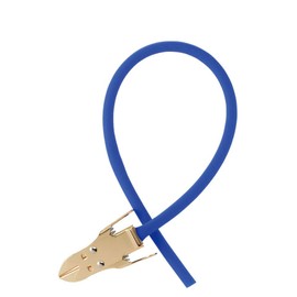 Nursery 9000036A Tourniquet, Latex-Free, With Metal Clip, Quick Release Pin, Easy to Put On and Take Off, Hemostatic Band, Champagne Gold Clip, Royal Blue