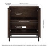 Henn&Hart Montello Accent Cabinet, 28" Wide, Brown