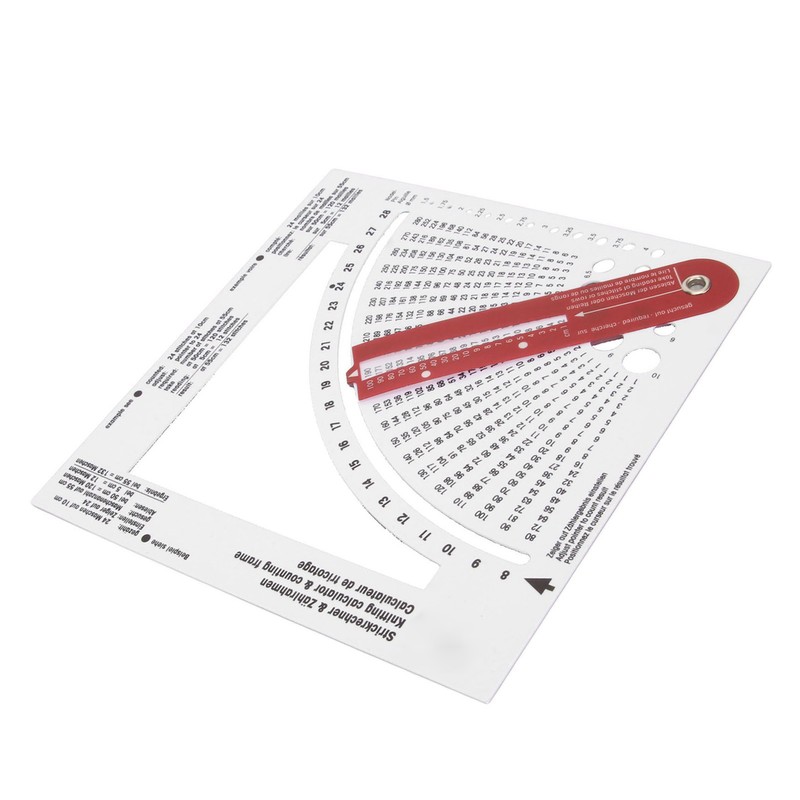 Knitting Gauge Converter Double Sided Clear Scale Knitting Stitch Counting