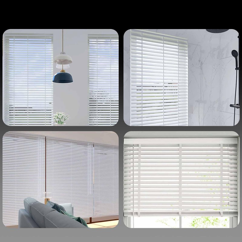 10pcs Clear Plastic Valance Clips for Horizontal Blinds - 64mm