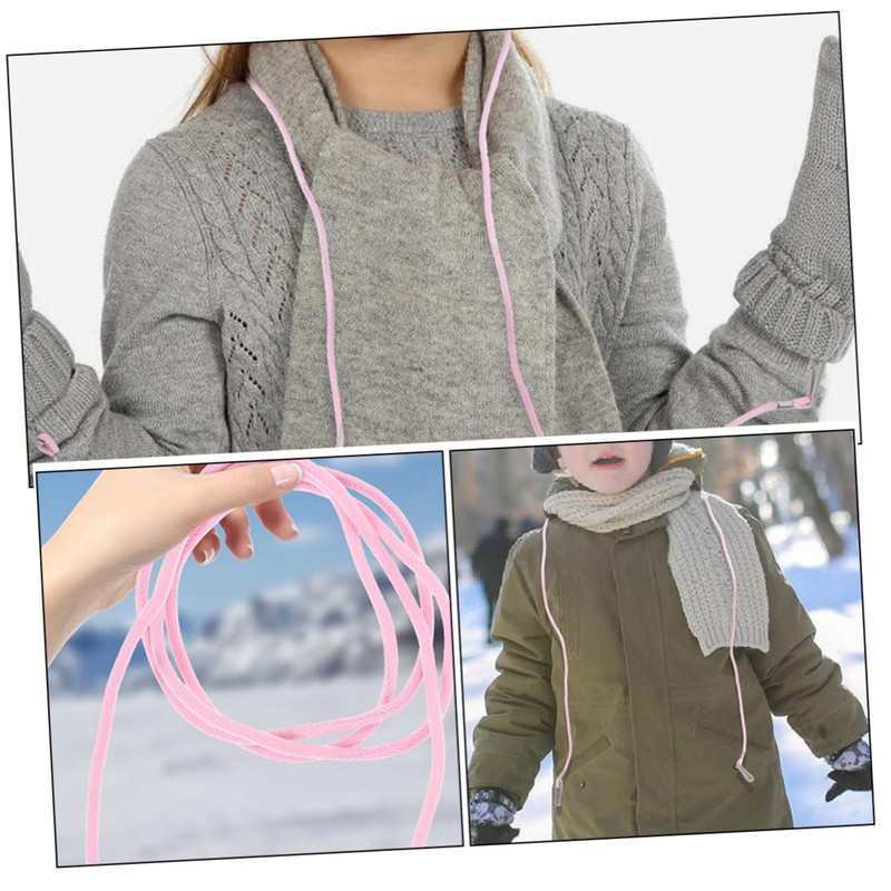 KOMBIUDA 5pcs Mitten Clips for Toddlers Elastic String Holders for
