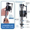 4 Pieces Adjustable Toilet Fill Valve Replacement Kit with Gloves,