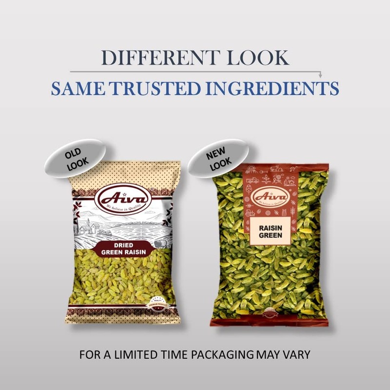 Aiva Green Raisins (2 LB) Bulk– Premium Seedless Dried Fruit