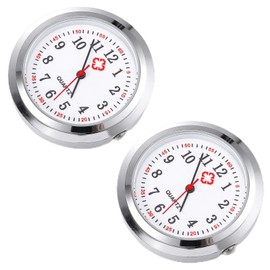 Gatuida 2 Pcs Fob Watch Brooch, Women Watch Men Clip on Hanging Dial Pocket Watch Lapel Pin Brooch Watch Supplies for Paramedic Staff