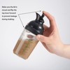 Nicunom 3 Pack Salad Dressing Shaker Container, 7 Oz Salad