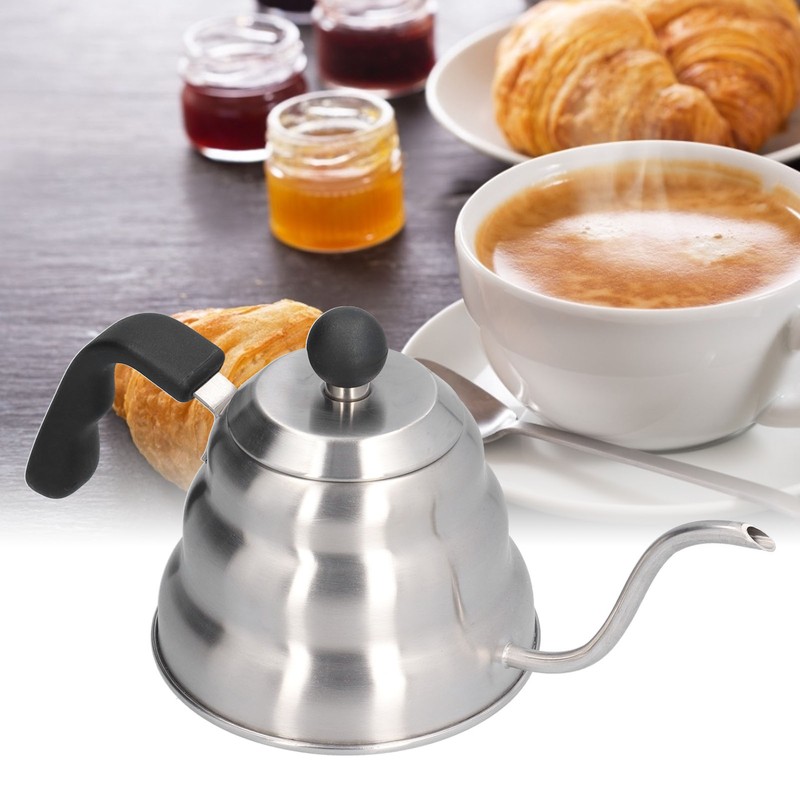 Stainless Steel Pour Over Coffee Kettle Vintage Gooseneck Spout Pot