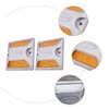 KONTONTY 2pcs Reflective Aluminum Road Studs for Driveways Pavement Markers