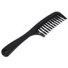 2X Black Double Tooth Detangler Hair Comb Shampoo Comb with