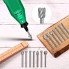Carving Bits Wood Engraving Router Bit with 1/8"(3mm) Shank, 20Pcs