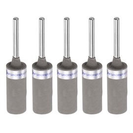 QUARKZMAN 5 Pieces 7000 Grit Sandpaper Rolls, 3mm Shank Sanding Drums, Sleeves, Cylinder Grinding Head for Woodworking, Glass, Metal, Polishing