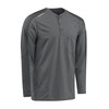 Bulwark FR Men's Flame Resistant Flex Knit Henley, Charcoal