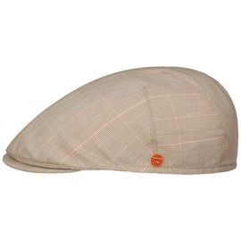 Mayser Sidney Limited Edition Flatcap Schirmmütze Schiebermütze Herren - Made in The EU mit Schirm, Futter Frühling-Sommer Sommer - 60 cm beige