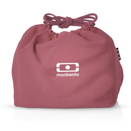 MONBENTO - Lunch Bag MB Pochette M Blush - Polyester Lunch Tote - for Work/School Lunch Packing - Can Contain a Bento Box MB Original or MB Tresor - Pink
