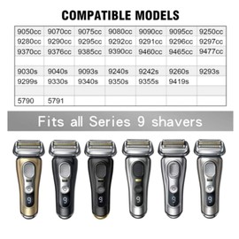 83M Series 8 Replacement Head for Braun Series 8 Foil Shaver Replacement Heads for Braun Series 8 Replacement Blades 8370cc, 8340s, 8350s Foil Shaver