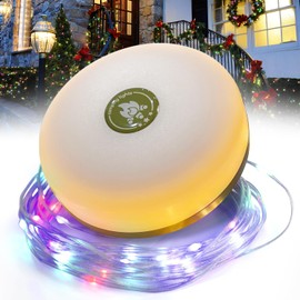 ELLASAY ELLASAY Camping Lichterkette, Au?enlichterketten mit 8 Beleuchtungsmodi, 30s Wiederherstellung, Langlebig und Wasserdicht, USB-Ladung - 9M Tragbare Campinglampe fr Camping, Garten und Weihnachtsdeko