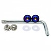 Kuroobaa Motorcycle License Plate Bolts Titanium Anti-theft Screws M6 Set