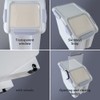 Qiveno Airtight Flour Storage Container 25 lb Rice Storage Container