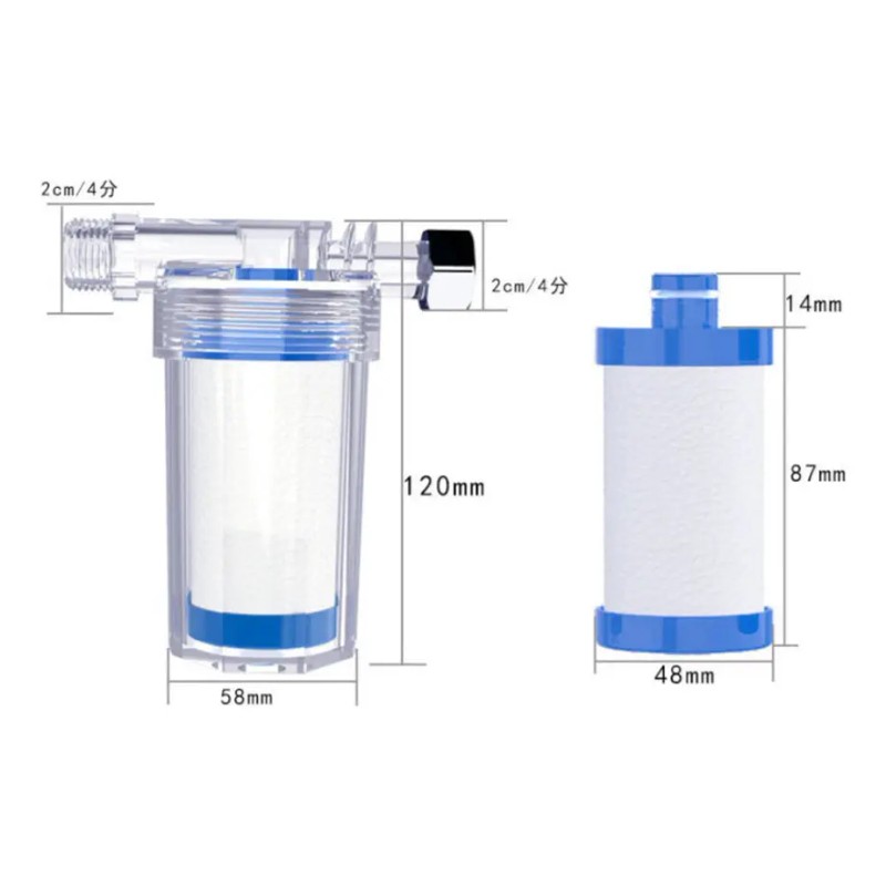 Filtro Descalcificador Agua Ducha Doméstico